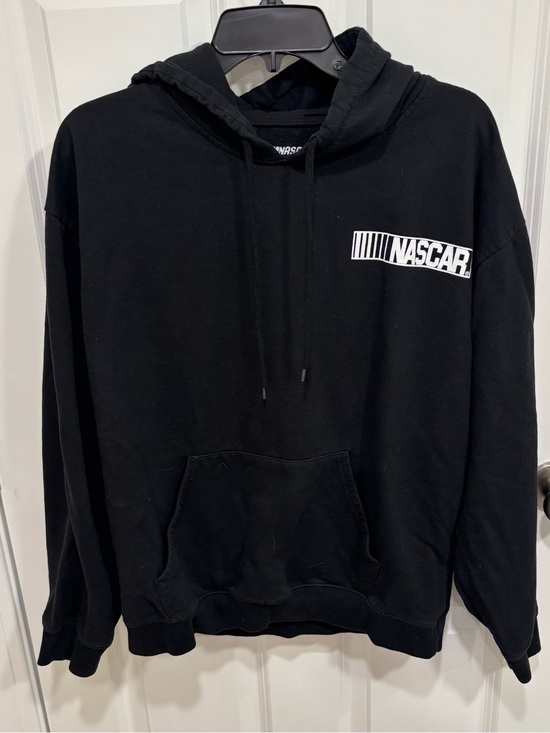 Nascar Other - NASCAR Graphic Drifting Stock Car Black Pullover Sweatshirt Hoodie Mens Large